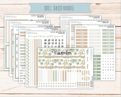 NOVEMBER 2025 Stickers for The Scout Laurel Denise Planner (formerly Portrait Planner). "Wild Boho" || PT