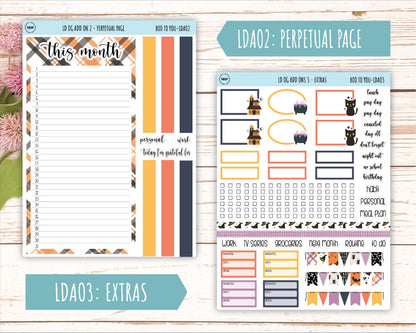 OCTOBER Stickers for Large size Horizontal & Vertical Laurel Denise Planner. (Formerly Original or Standar Size) "Boo to Youl" || OGBY
