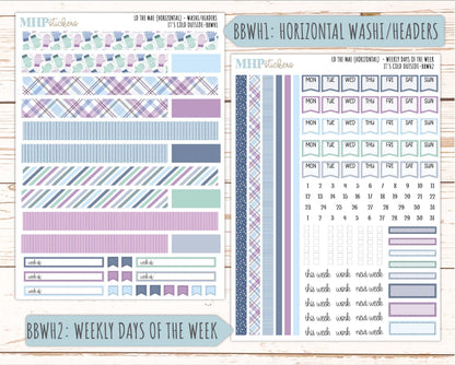 JANUARY 2026 Stickers for the Mae & Kristy Laurel Denise Planners (Book Bound Planner) "It's Cold Outside" || BB