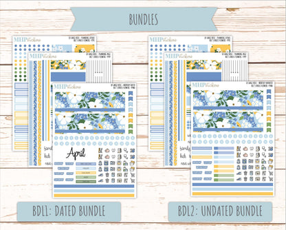 APRIL 2026 Stickers for the Large Rose Planner (Formerly Project Planner). Laurel Denise. "Bee's Knees Flowers" || PP