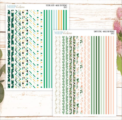12 Washi Sheets Set for Laurel Denise PORTRAIT Planner. 2024 Designs || LD422