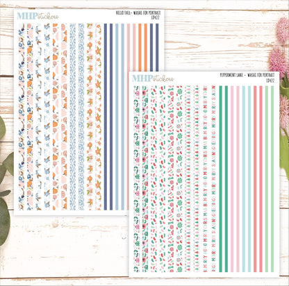 12 Washi Sheets Set for Laurel Denise PORTRAIT Planner. 2024 Designs || LD422