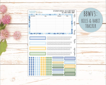 APRIL 2026 Stickers for the Mae & Kristy Laurel Denise Planners (Book Bound Planner) "Bee's Knees Flowers" || BB