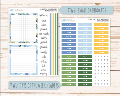 APRIL 2026 Stickers for the Large Scout Planner (formerly Portrait Planner). For Laurel Denise Planners "Bee's Knees Flowers" ||PT