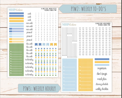 APRIL 2026 Stickers for the Large Scout Planner (formerly Portrait Planner). For Laurel Denise Planners "Bee's Knees Flowers" ||PT