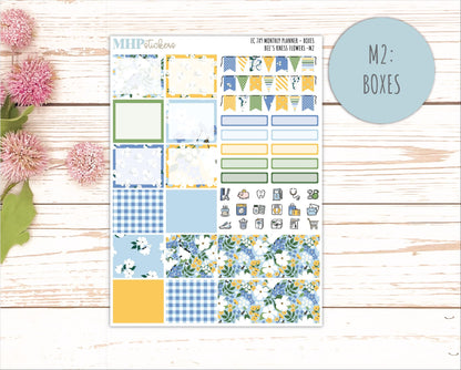APRIL Monthly Kit for 7x9 Erin Condren Planners. 2026 Collection "Bee's Knees Flowers" || ECM