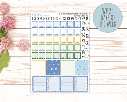 APRIL Weekly Horizontal Planning Kit for 7x9 Erin Condren Planners. 2026 Collection "Bee's Knees Flowers" || ECWH