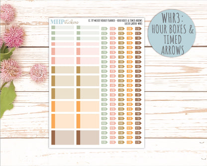 APRIL Weekly Hourly Planning Kits for 7x9 Erin Condren Planners. 2026 Collection "Easter Garden" || ECWHR