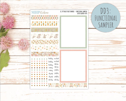 APRIL Daily Duo Sticker Kit for 7x9 Erin Condren Planners. 2026 Collection "Easter Garden" || ECDD