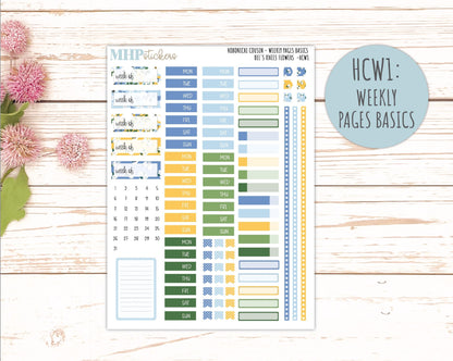 APRIL 2026 Stickers for Hobonichi Cousin. A5 Planners "Bee's Knees Flowers" || HC