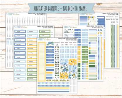 APRIL 2026 Stickers for Hobonichi Cousin. A5 Planners "Bee's Knees Flowers" || HC