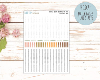 APRIL 2026 Stickers for Hobonichi Cousin. A5 Planners "Easter Garden" || HC