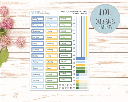 APRIL 2026 Stickers for Hobonichi Techo Original. A6 Planners "Bee's Knees Flowers" || HO