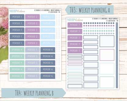 JANUARY Stickers for EC Teacher Lesson Planner - Horizontal Layout. 2026 Collection "It's Cold Outside" || ECTH