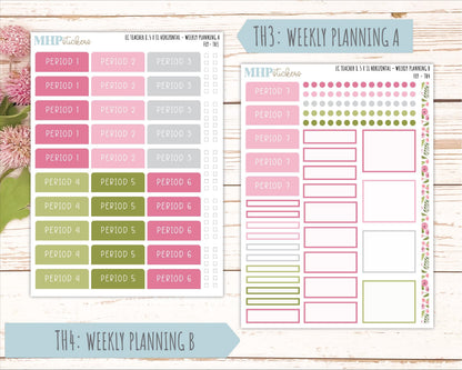 FEBRUARY Stickers for EC Teacher Lesson Planner - Horizontal Layout. 2026 Collection "Fly" || ECTH