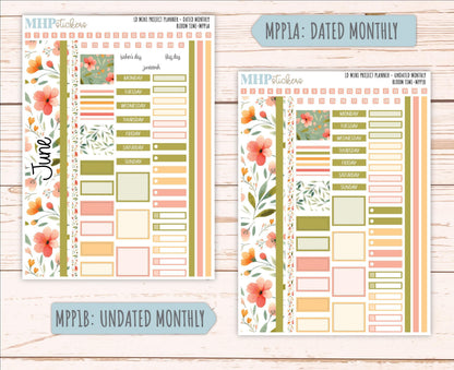 JUNE 2025 Stickers for The Rose Small Laurel Denise Planner (Formerly Mini Project Planner) "Bloom Time" || MPPBT