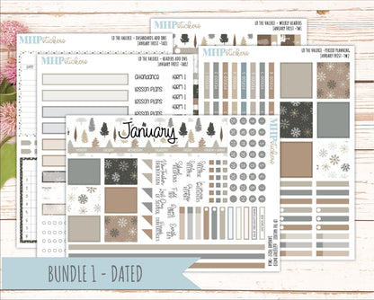 JANUARY Stickers for The Valerie Laurel Denise Planner (Formerly Teacher Planner) "January Frost" || TC
