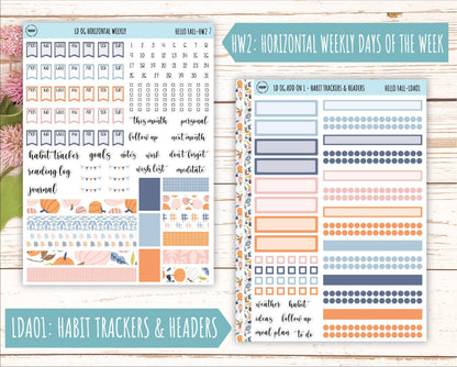 NOVEMBER Stickers for Large size Horizontal & Vertical Laurel Denise Planner. (Formerly Original or Standar Size) "Hello Fall" || OGHF