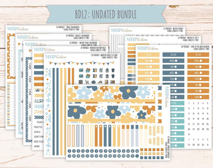 JUNE 2025 Stickers for The Scout Laurel Denise Planner (formerly Portrait Planner). "Floral Confetti" || PTFC