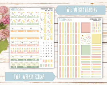 APRIL Stickers for The Valerie Laurel Denise Planner (Formerly Teacher Planner) "Happy Easter" || THE