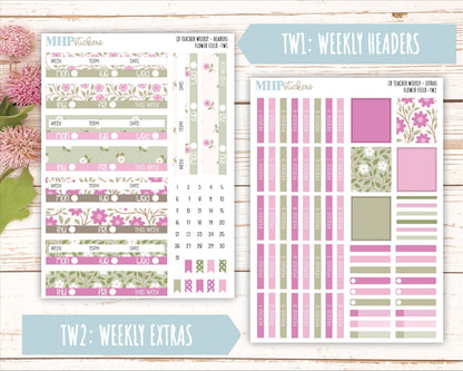 APRIL Stickers for The Valerie Laurel Denise Planner (Formerly Teacher Planner) "Flower Field" || TFF