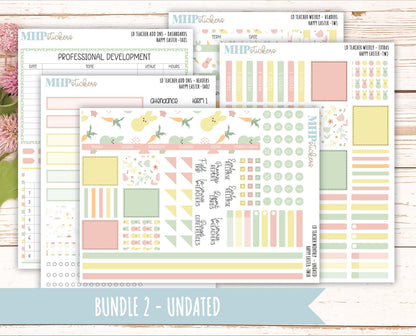 APRIL Stickers for The Valerie Laurel Denise Planner (Formerly Teacher Planner) "Happy Easter" || THE