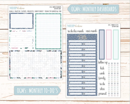 JANUARY 2025 Stickers for Large size Horizontal & Vertical Laurel Denise Planner. (Formerly Original or Standar Size) "Cozy Days" || OGCD