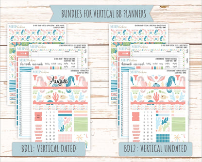 August 2025 Stickers for The Mae & The Kristy Laurel Denise Planners ( Formerly Book Bound Planner) "Island Vibes" || BB