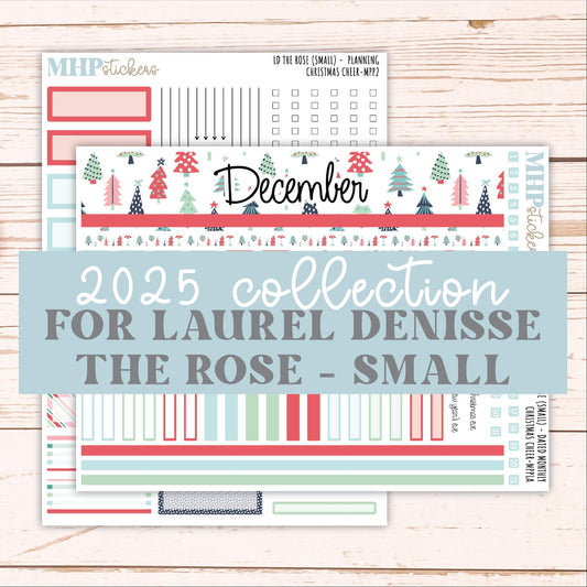 DECEMBER 2025 Stickers for The Rose Small Laurel Denise Planner (Formerly Mini Project Planner) "Christmas Cheer" || MPP