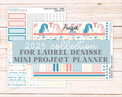 AUGUST 2025 Stickers for The Rose Small Laurel Denise Planner (Formerly Mini Project Planner) "Island Vibes" || MPPIV
