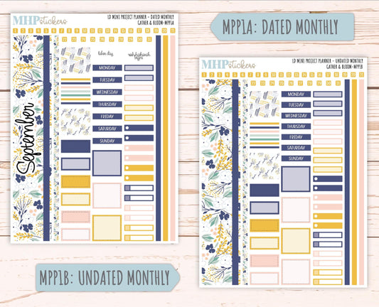 SEPTEMBER 2025 Stickers for The Rose Small Laurel Denise Planner (Formerly Mini Project Planner) "Gather and Bloom" || MPPIV