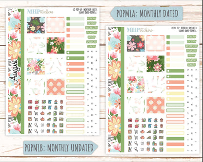 August 2025 Stickers for The Jo Laurel Denise Planner (Formerly Pop-Up Planner) "Sunny Days" || POPIV