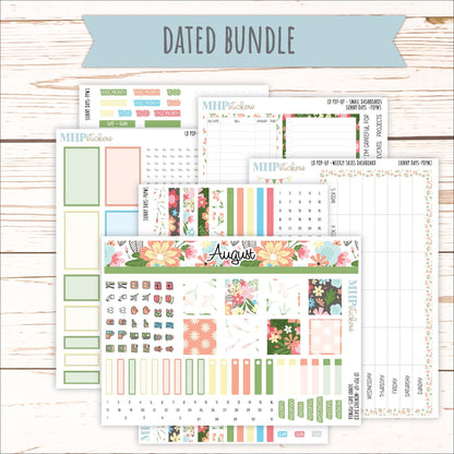 August 2025 Stickers for The Jo Laurel Denise Planner (Formerly Pop-Up Planner) "Sunny Days" || POPIV