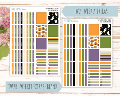 OCTOBER Stickers for The Valerie Laurel Denise Planner (Formerly Teacher Planner) "Hello Halloween" || TC