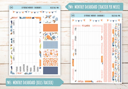 NOVEMBER Stickers for The Scout Laurel Denise Planner (formerly Portrait Planner). "Hello Fall" || PHF