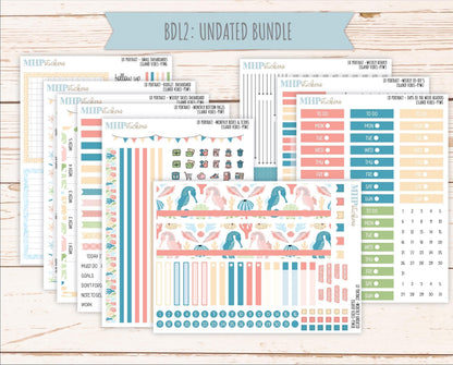 AUGUST 2025 Stickers for The Scout Laurel Denise Planner (formerly Portrait Planner). "Island Vibes" || PTIV
