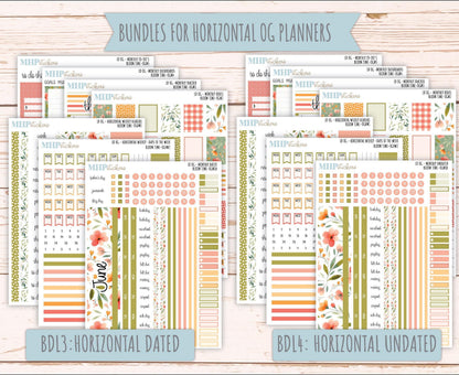 JUNE 2025 Stickers for Large size Horizontal & Vertical Laurel Denise Planner. (Formerly Original or Standar Size) "Bloom Time" || OGBT