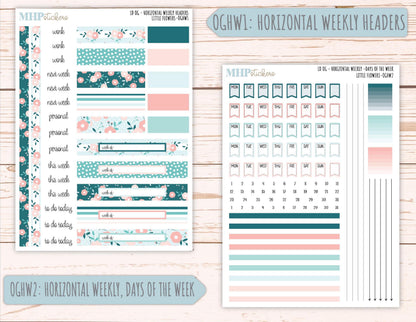 MAY 2025 Stickers for Large size Horizontal & Vertical Laurel Denise Planner. (Formerly Original or Standar Size) "Little Flowers" || OGLF