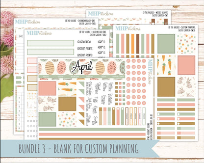 APRIL Stickers for The Valerie Laurel Denise Planner (Formerly Teacher Planner) "Easter Garden" || TC