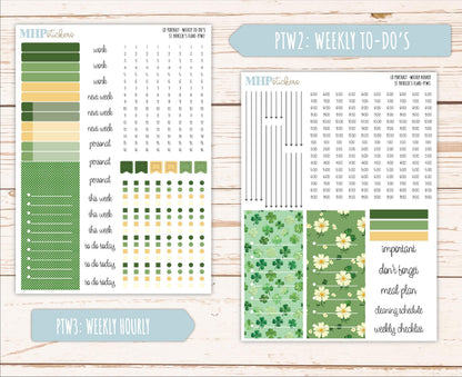 MARCH 2025 Stickers for The Scout Laurel Denise Planner (formerly Portrait Planner). "St Patrick's Flare" || PTSPF