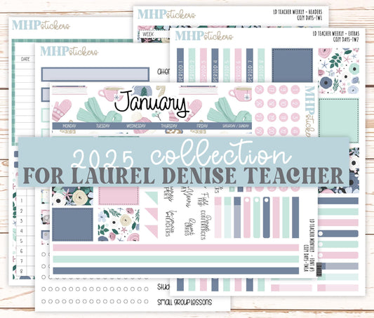 JANUARY Stickers for The Valerie Laurel Denise Planner (Formerly Teacher Planner) "Cozy Days" || TCD