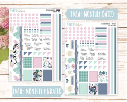 JANUARY Stickers for The Valerie Laurel Denise Planner (Formerly Teacher Planner) "Cozy Days" || TCD