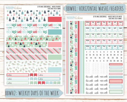 DECEMBER 2025 Stickers for The Mae & The Kristy Laurel Denise Planners ( Formerly Book Bound Planner) "Christmas Cheer" || BB
