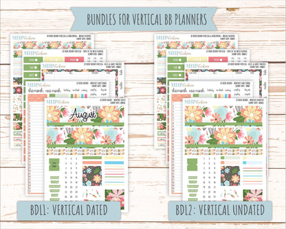 August 2025 Stickers for The Mae & The Kristy Laurel Denise Planners ( Formerly Book Bound Planner) "Sunny Days" || BBSD