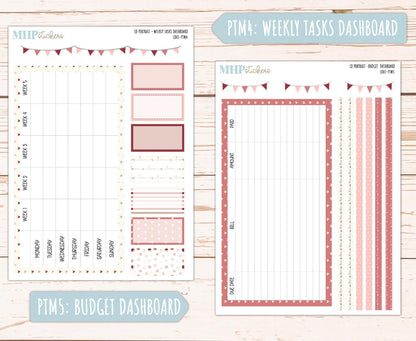 FEBRUARY 2025 Stickers for The Scout Laurel Denise Planner (formerly Portrait Planner). "Love" || PTLV