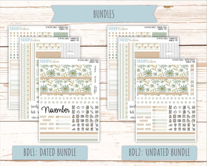 NOVEMBER Stickers for the large Laurel Denise Rose Planner (Formerly Project Planner) "Wild Boho" || PP