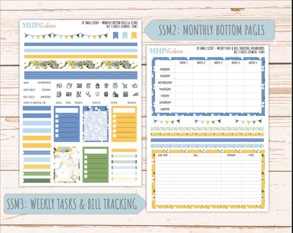 APRIL 2026 Stickers for the Small Scout Planner. For Laurel Denise Planners. "Bee's Knees Flowers" ||SS
