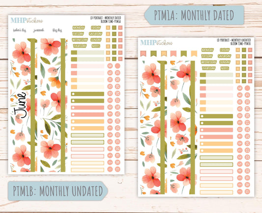 JUNE 2025 Stickers for The Scout Laurel Denise Planner (formerly Portrait Planner). "Bloom Time" || PTBT