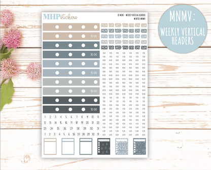JANUARY 2025 Stickers for small Laurel Denise Planners "Winter" || MNW