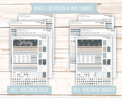 JANUARY 2025 Stickers for small Laurel Denise Planners "Winter" || MNW